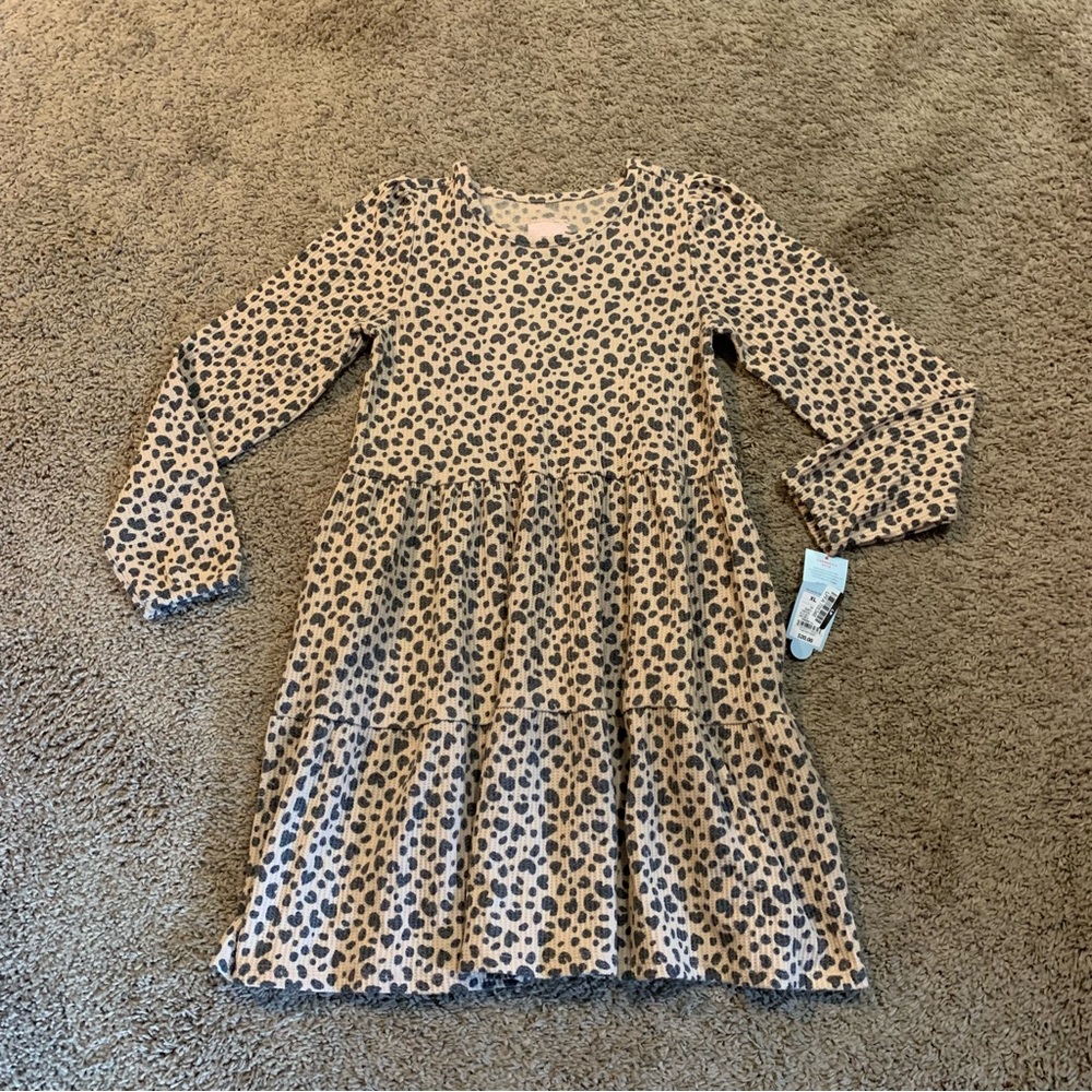 NWT Cat & Jack Animal Print Dress XL 14